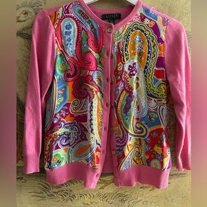 Lauren Ralph Lauren Silk Sweater EUC SZ Petite Medium